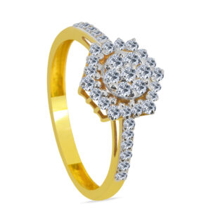 Précieux 18K Gold Diamond Ring D-6921