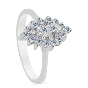 Occupé Palladium Diamond Ring D-6970