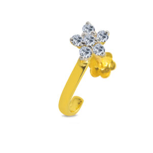 18K Gold Nose Pin D-6703