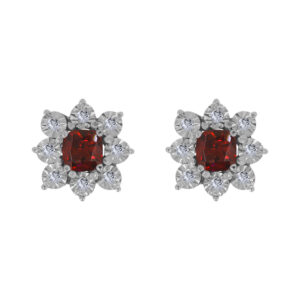 D'abord Palladium Diamond Ear Rings D-7001