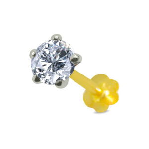 18K Gold Nose Pin D-4437
