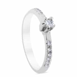 Chanceux Palladium Diamond Ring D-6596