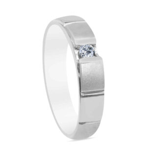 Mélange Palladium Diamond Ring D-7007