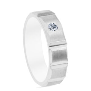 Brûler Palladium Diamond Ring D-7012