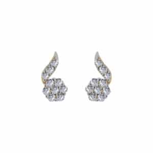 Soirée 18k Gold Diamond Ear rings D-7015