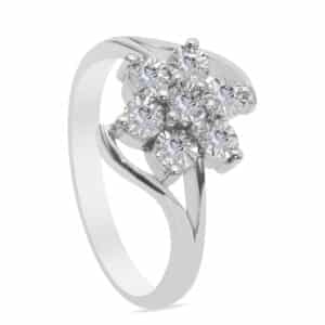 étonnante Palladium Diamond Ring D-7026