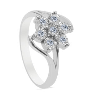 étonnante Palladium Diamond Ring D-7026