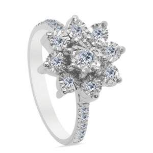 mignon Palladium Diamond Ring D-7027