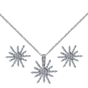 Noémie Palladium Diamond Set # D-7030,31