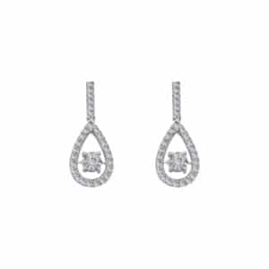 Éléanor Palladium Diamond Ear Rings D-7036