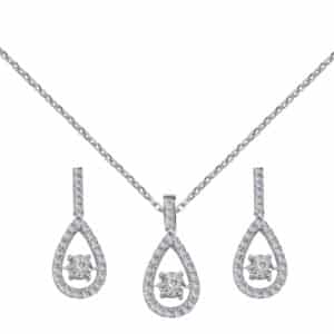 Éléanor Palladium Diamond Set # D-7036,37