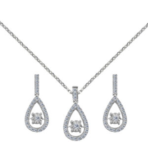 Éléanor Palladium Diamond Set # D-7036,37