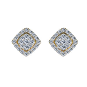 Ravissant 18k Gold Diamond Ear rings D-6831