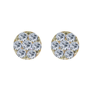 mjɛtə 18k Gold Diamond Ear rings D-6840
