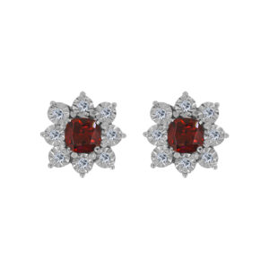 D'abord Palladium Diamond Ear Rings D-7001