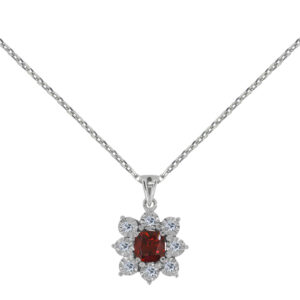 D’abord Palladium Diamond Pendant D-7002