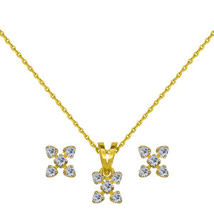 18K Gold Diamond Set D-7016,17