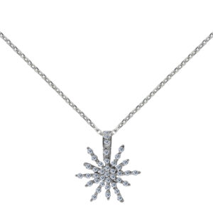 Noémie Palladium Diamond Pendant D-7031