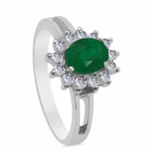 Olympe Palladium Diamond Ring D-7035