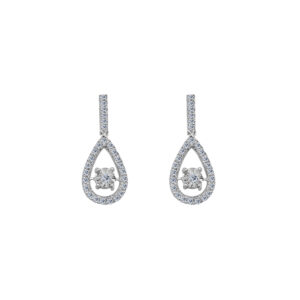 Éléanor Palladium Diamond Ear Rings D-7036