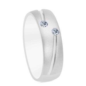Daphné Palladium Diamond Ring D-7042