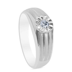 Geneviève Palladium Diamond Ring D-7048
