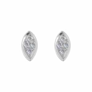 Belle âme Palladium Diamond Ear Rings D-7054