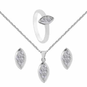 Belle âme Palladium Diamond Set D-,7054,7055,56