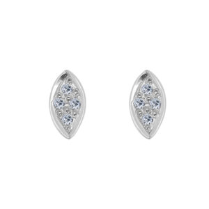 Belle âme Palladium Diamond Ear Rings D-7054