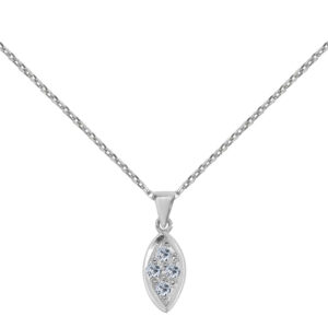 Belle âme Palladium Diamond Pendant D-7055