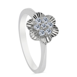 Angélique Palladium Diamond Ring D-7060