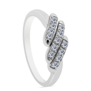 Amélie Palladium Diamond Ring D-7061