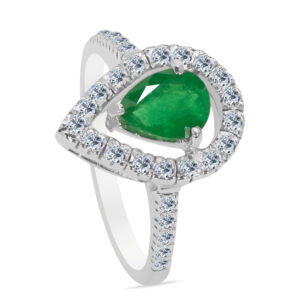 Noèle Palladium Diamond Ring D-7063