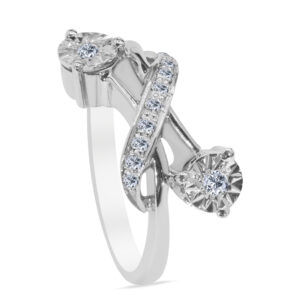 Élise Palladium Diamond Ring D-7064
