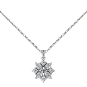 Haydée Palladium Diamond Pendant D-7079