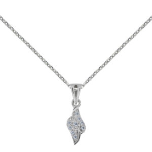 Agathe Palladium Diamond Pendant D-7084