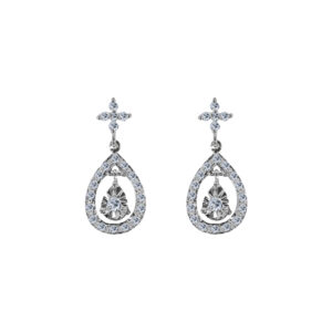 Agnès Palladium Diamond Ear Rings D-7085