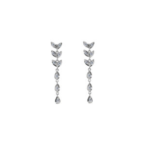 Félicité Palladium Diamond Ear Rings D-7075