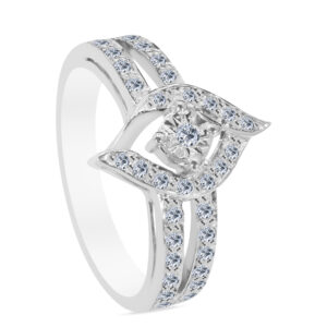 Angelette Palladium Diamond Ring D-7088
