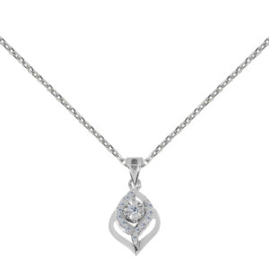 Antoinette Palladium Diamond Pendant D-7089