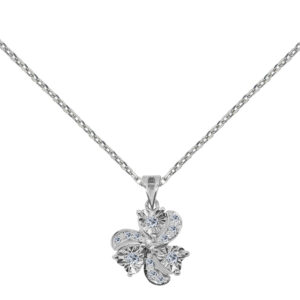 Arlette Palladium Diamond Pendant D-7090