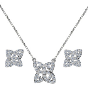 Chantal Palladium Diamond Set # D-7091,92
