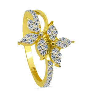 Carmeline 18K Gold Diamond Ring D-7095