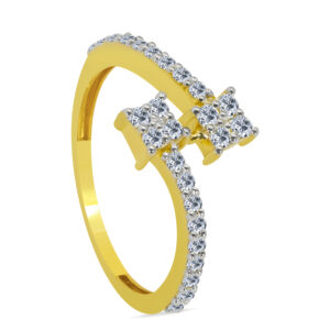 Clarine 18K Gold Diamond Ring D-7096