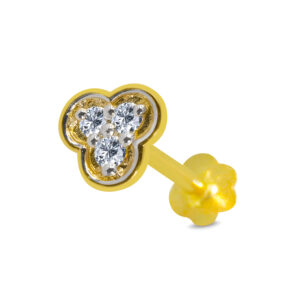 18K Gold Nose Pin D-7102
